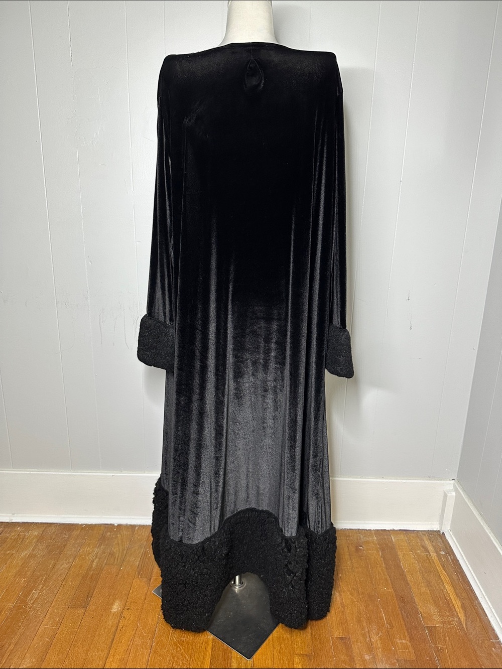 Jennafer Grace Velvet Faux Fur Trimmed USA Made Witchy Duster Limited Edition